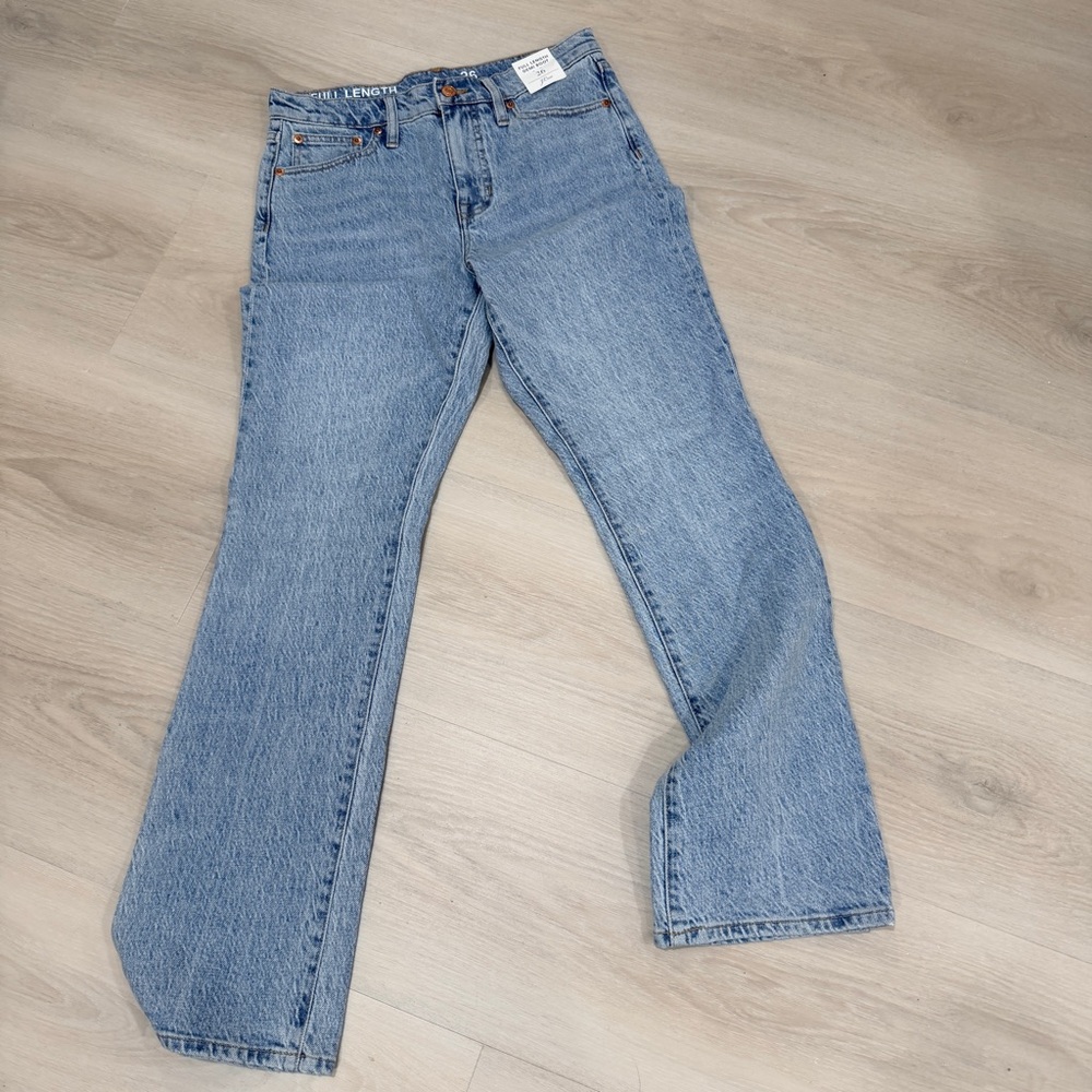 Full-length demi-boot jean in Light Indigo wash